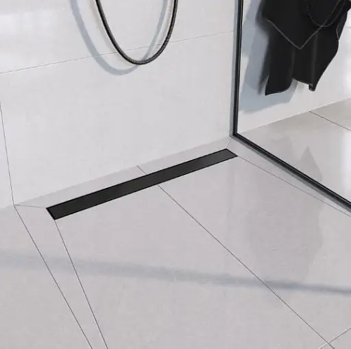 Трап душевой с двухсторонней решеткой Cersanit Tako 60 см Черный (240159) - фото 3