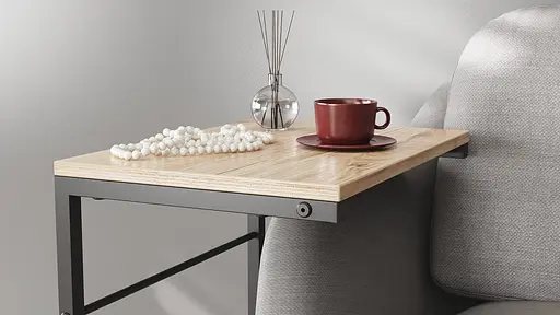 Столик Терри 650x440x330 Черный металл ДСП Дуб Сан-Марино 16мм FRD-104649 - фото 2