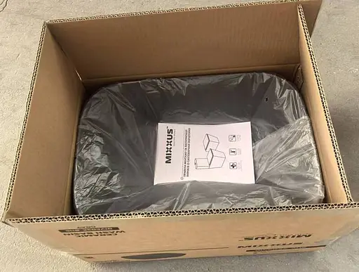 Умивальник накладний Mixxus Premium Diverse-0116 grey 455x330x135 мм MP6651, Графит - фото 7