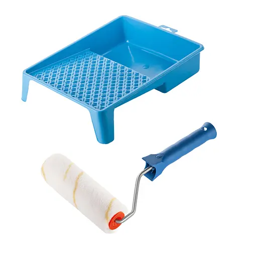 Валик "Гірпаінт" 150х30 мм з ручкою та ванночка Polax (770-207) - фото 1