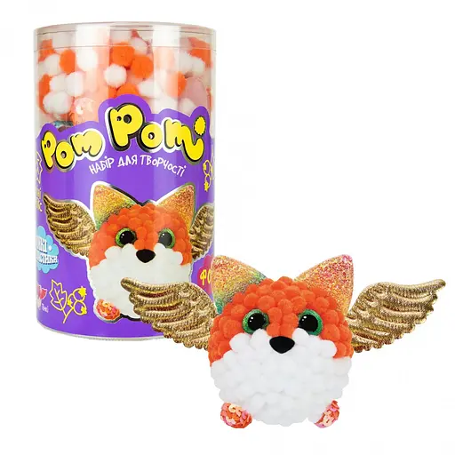 Дитячий набір для творчості "Pom pom Фоксі" Strateg 32017 (укр.) - фото 1