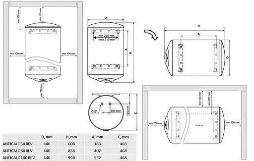 Водонагрівач Tesy Anticalc REV 50 (6562958) - фото 5