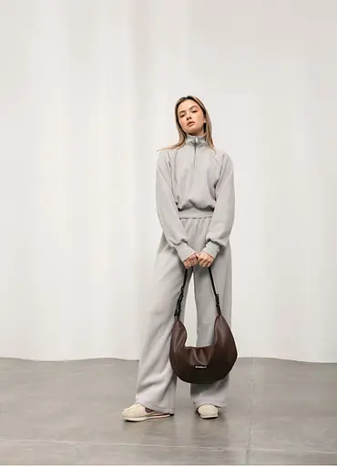 Женская сумка Sambag HOBO Bag-glove шоколадная 50 х 28 х 5 см (53400020) - фото 2