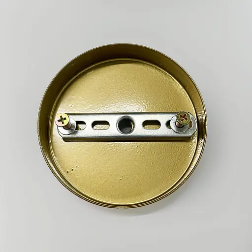 Одинарна кругла стельова основа у золотому кольорі 10х2 см | Line F | Арт. BASE 1 GD - фото 2