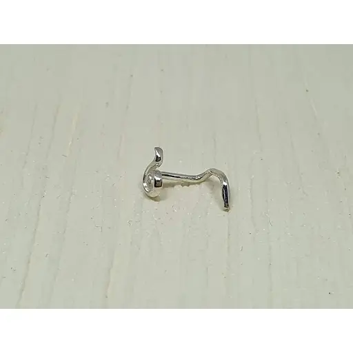 Серебряная серьга-пирсинг в нос Dear. 1054С - фото 2