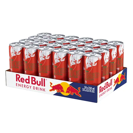 Упаковка энергетического напитка Red Bull со вкусом арбуза безалкогольный среднегазированный 6 л (0.25 л х 24 банки) - фото 2