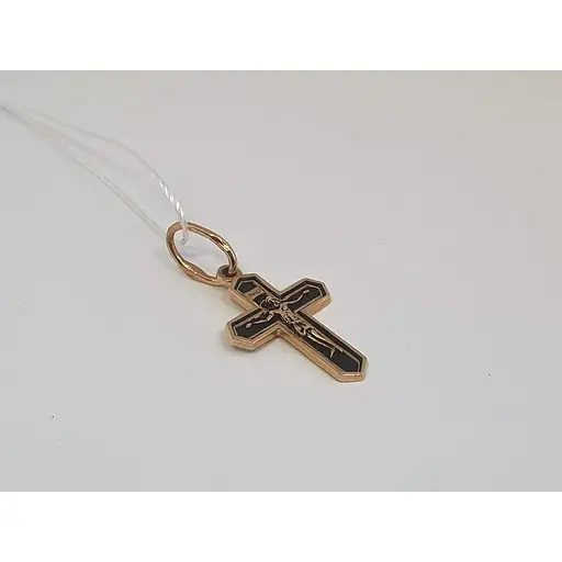 Золотий хрестик Золотий Вік. Розп'яття Христа. 31568-3/01/4 - фото 2