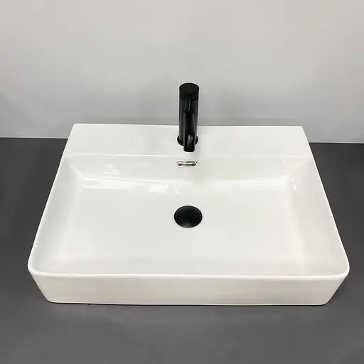 Умивальник VBI Bitonto M white накладний підвісний VBI-015701, Білий - фото 3