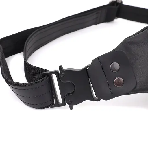 Чоловіча бананка з натуральної vintage шкіри SHVIGEL 29х11х4,5 см sum0027425 - фото 6