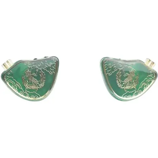 Вакуумные наушники Tangzu Wan'er Jade Green с динамическим излучателем зелени.
