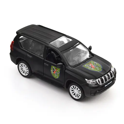 Автомодель TechnoDrive Шевроны Героев Toyota Land Cruiser Prado 110 ОМБр (250359M) - фото 2