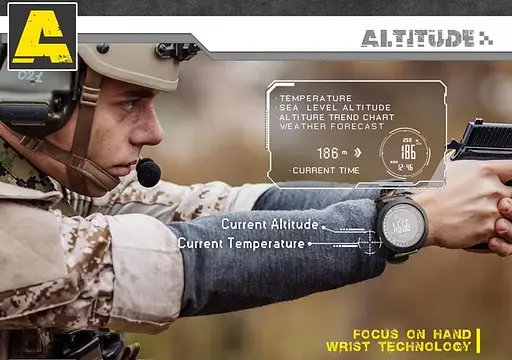 Военные тактические часы North Edge Apache мужские черные - фото 3