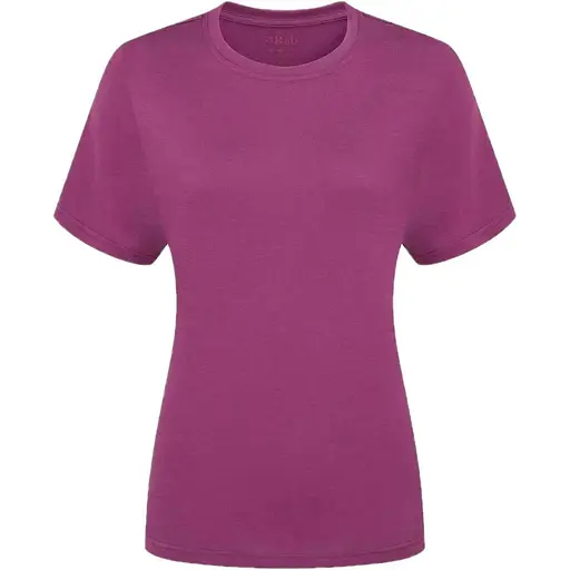 Футболка Rab Crimp Logo Tee Wmns M Plum (1033-RB QBL-69-PLM-12)
