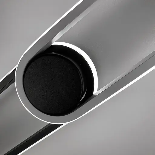 Настінний LED світильник білий з чорним Line F WM 30-800 BK - фото 5