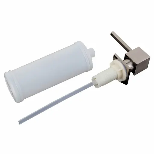 Дозатор миючого засобу квадратний Platinum T-08 нержавіюча сталь, Нержавіюча сталь - фото 2