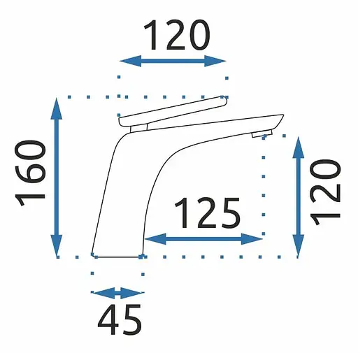 Смеситель для умывальника Rea Jager низкий gold REA-B5120 Золотой - фото 4