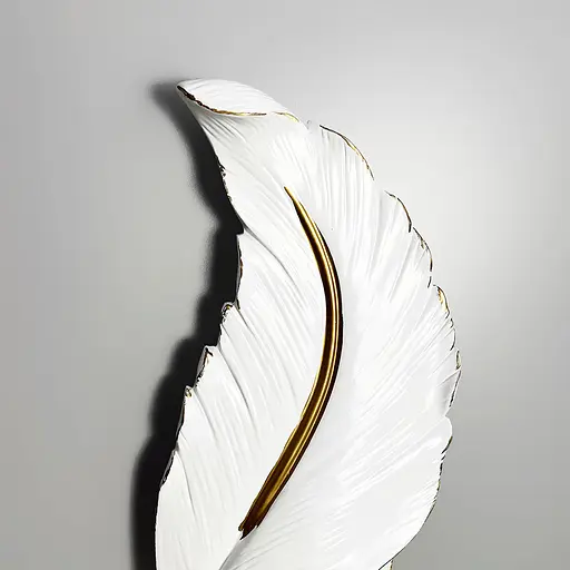 Бра Line F у вигляді пірʼїни 87х12 см Арт. W 011/850 WT - фото 7