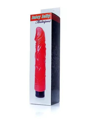 Реалистичный вибратор B - Series EasyLove Boss Series Juicy Jelly 22 см красный - фото 6