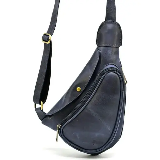 Кожаная сумка слинг Tarwa 23х38х9 см sum0025584 - фото 1