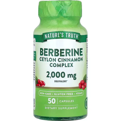 Берберін з цейлонською корицею Nature's Truth Berberine Ceylon Cinnamon Complex 2000 мг 50 капсул
