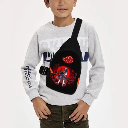 Сумка через плече дитяча Аніме Naruto 29х17 см сумка слінг для хлопчика (02052)