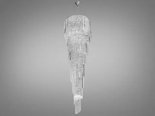 Доминирующая, аристократическая, элегантная хрустальная люстра, 24 ламп, хром - фото 1