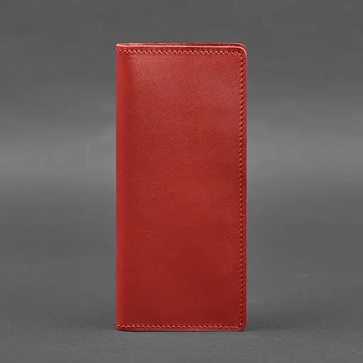 Шкіряне портмоне-купюрник 11.0 червоне - фото 7