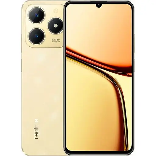 Смартфон Realme C61 6/128Gb Sparkle Gold NFC Global - фото 1