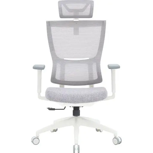 Офісне крісло OfficePro Elegant OC600-W-LG-LG White/Light Gray [148651] - фото 4