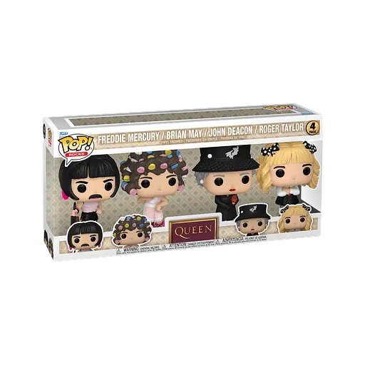 Набір фігурок Funko Pop Queen 4-Pack Queen Квін Набір 4 персонажа Квін 10 см Q 4PQ 4P - фото 3