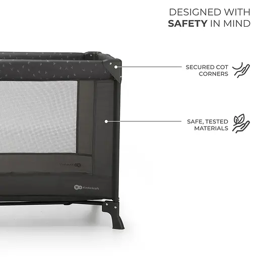Ліжко-манеж Kinderkraft Joy Light Grey (KLJOYLIGRY00000) - фото 3