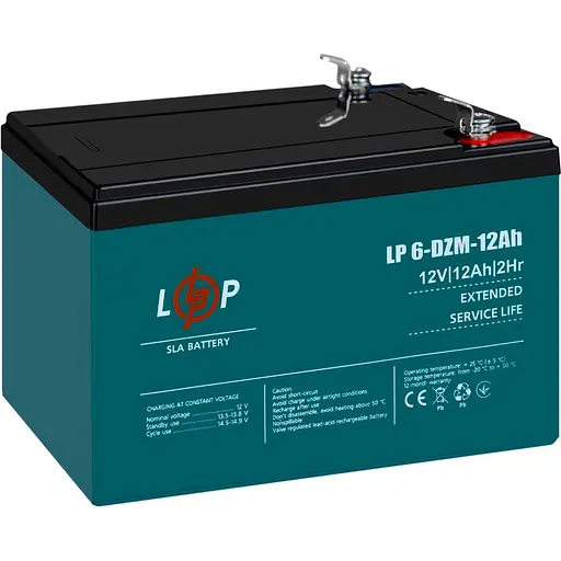 Аккумулятор LogicPower AGM 6-DZM 12V/12Ah/240Wh (3536) [109283] - фото 4