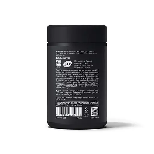 Рыбий жир Sport Research Omega-3 Fish Oil 1250 mg Triple Strength, 180 капсул - фото 3