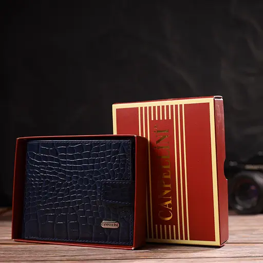 Мужской кожаный кошелек Canpellini 12.2х9.5х2 см acs0025618 - фото 8