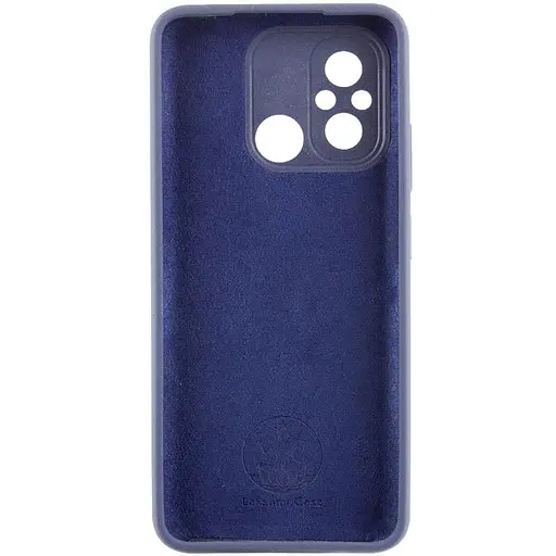 Чохол Lakshmi Silicone Cover Full Camera AAA with Logo для Xiaomi Redmi 12C Темно-синій/Midnight blue - фото 2