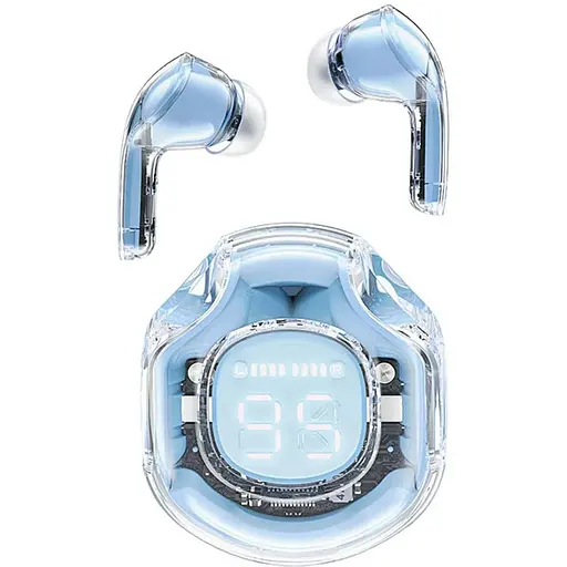 Бездротові навушники Acefast T8 Crystal color 2 Bluetooth earbuds Ice Blue (2249858522)