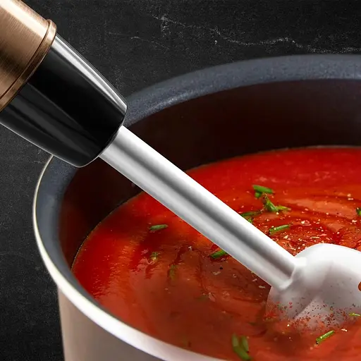 Міксер Tefal блендер заглибний Quickchef 1000Вт 3в1 чаша-800мл чопер-500мл турборежим чорно-бронзовий - фото 7