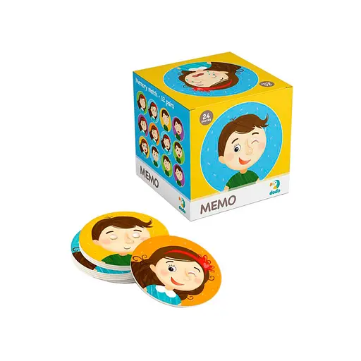 Настільна гра-мемо "Емоції" DoDo Toys 300144, 24 фішки із зображенням - фото 2