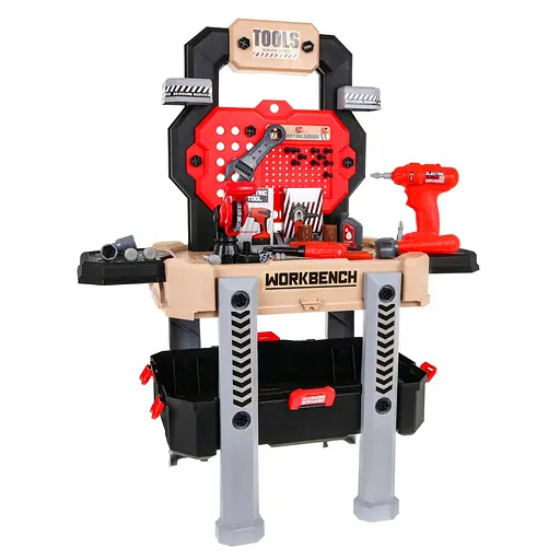 Майстерня Ramiz з інструментами для дітей DIY набір 2в1 червоний 8028A - фото 4