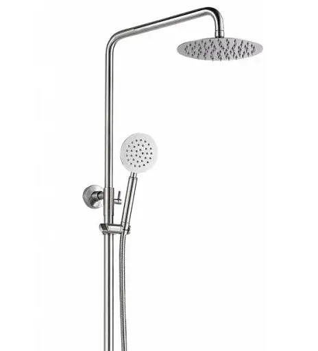 Душова система Solone JAT16-A094 зі змішувачем і тропічним душем Нержавіюча сталь 30412 - фото 3