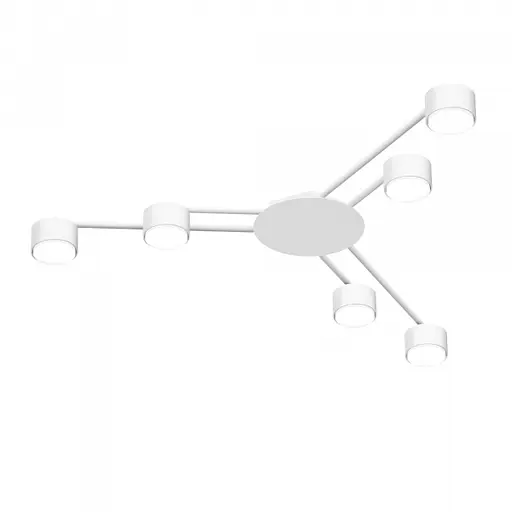 Світильник Videx під лампу 6xGX53 накладний Білий VL-SPF21B-W - фото 2