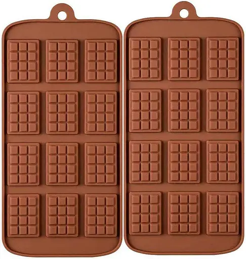 Силиконовая форма на планшете для шоколада на 12 мини-плиток 21 × 10,5 см Коричневый 88278 - фото 7