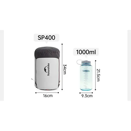 Спальник с натуральным пухом Naturehike Snowbird CNK2550WS014, р-р L, коричневый 400 г - фото 8