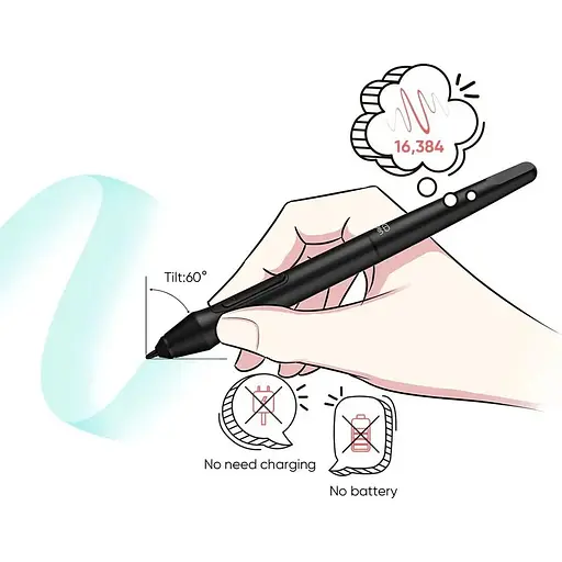 Графічний планшет XP-Pen Deco Mini7 V2 Black [118921] - фото 8
