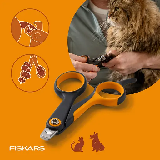 Кігтеріз міні для тварин Fiskars Small Nail Clippers для собак і котів, 10 см (2009130) - фото 4