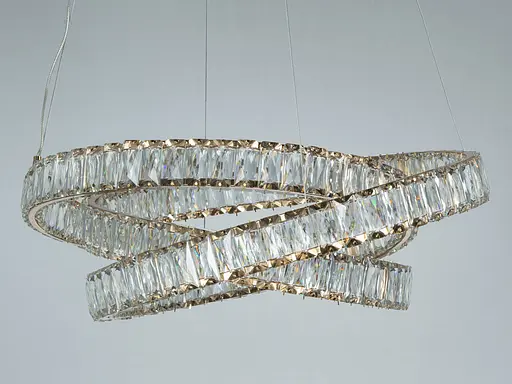 LED люстра Romin підвіс золото 92 Вт з пультом - фото 4