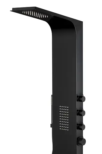 Душова панель Corsan Duo black A777MBL, Чорний матовий - фото 2