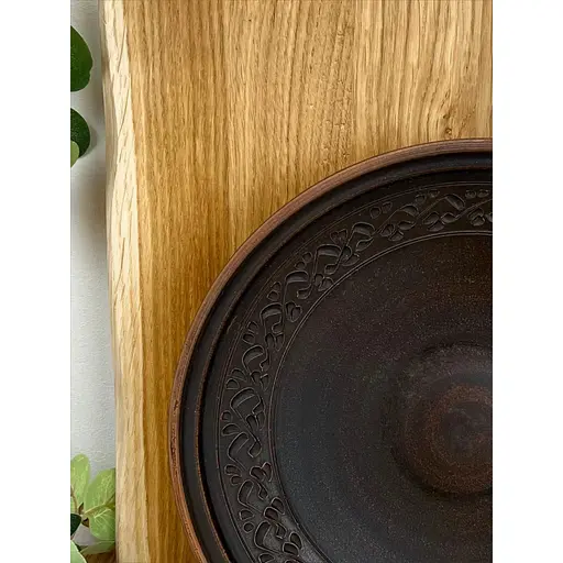 Фруктівниця 26 см керамічна (глиняна) різьблена Декор - фото 6