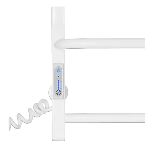 Электрический полотенцесушитель Laris Зебра Стандарт ЧФ5 500x660 Е с полкой левый R3 77700075, Белый, Левое, Электронный - фото 5