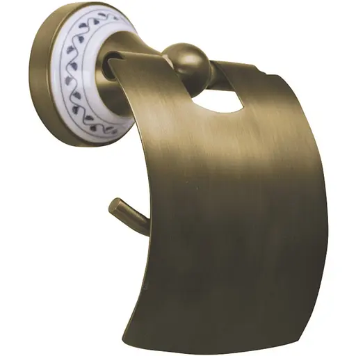 Держатель для туалетной бумаги Bemeta Kera с крышкой 144712017 Бронза - фото 1